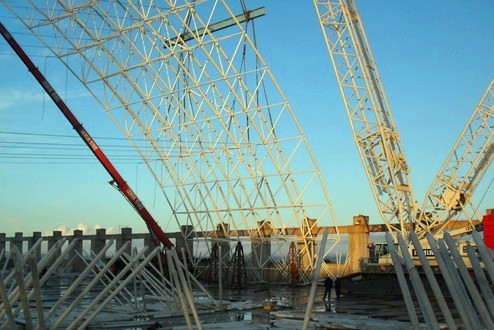 扎兰屯网架一角